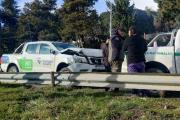 Fuerte choque frente a la terminal de ómnibus de Bariloche