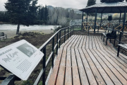 Dina Huapi tiene mirador y refugio de pescadores en la boca del Limay