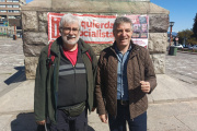 Giordano llegó a Bariloche para bancar al Frente de Izquierda por el Socialismo y aprovechó para responderle a Del Caño