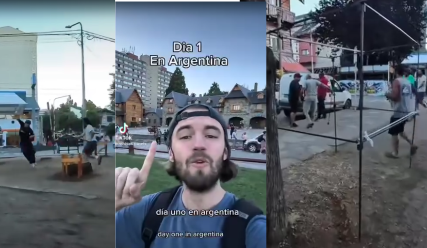 (Video) Los baños públicos del Centro Cívico, escenario de peleas: un turista extranjero lo filmó y lo viralizó en TikTok