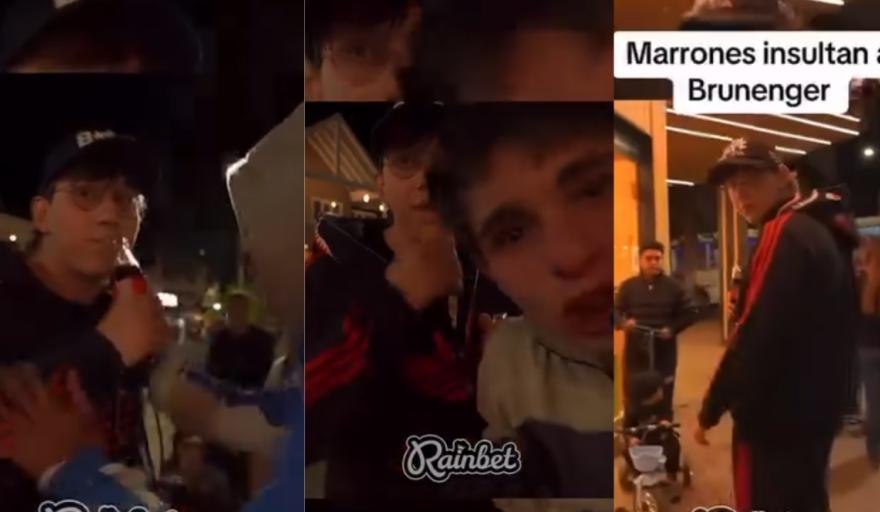 Brunenger, el influencer con millones de seguidores, fue agredido verbalmente por "fisuras" en pleno centro de Bariloche