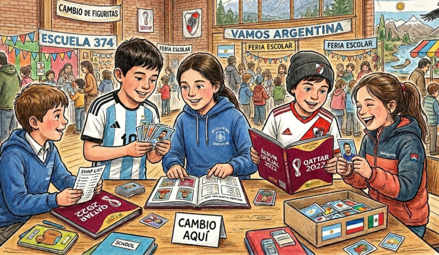 La reconocida Feria Las Victorias suma un espacio para el intercambio de figuritas del Mundial