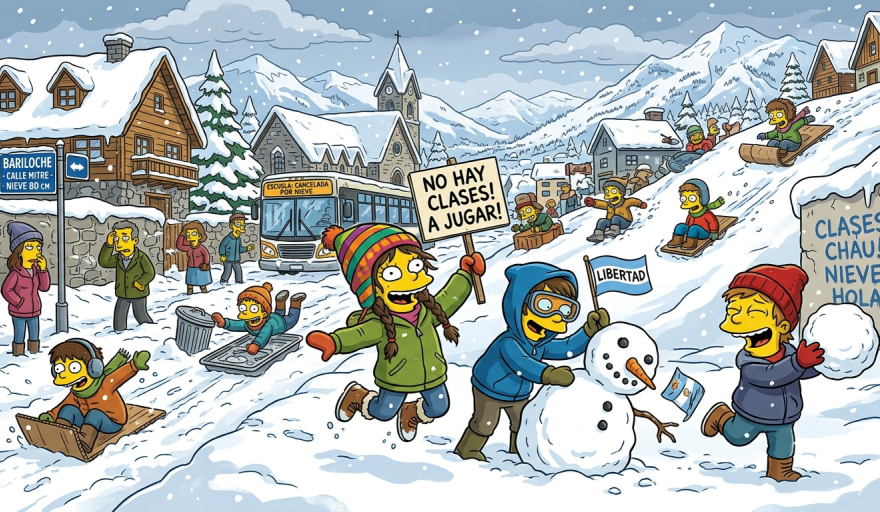 Suspenden las clases en Bariloche y la región por el mal estado del tiempo